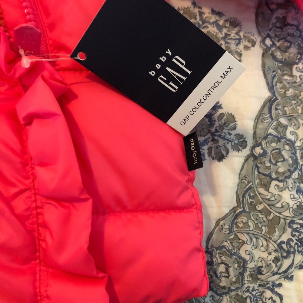 Baby Gap Pink Cold Control Max Coat Kimono 6-12M - Picture 3 of 11